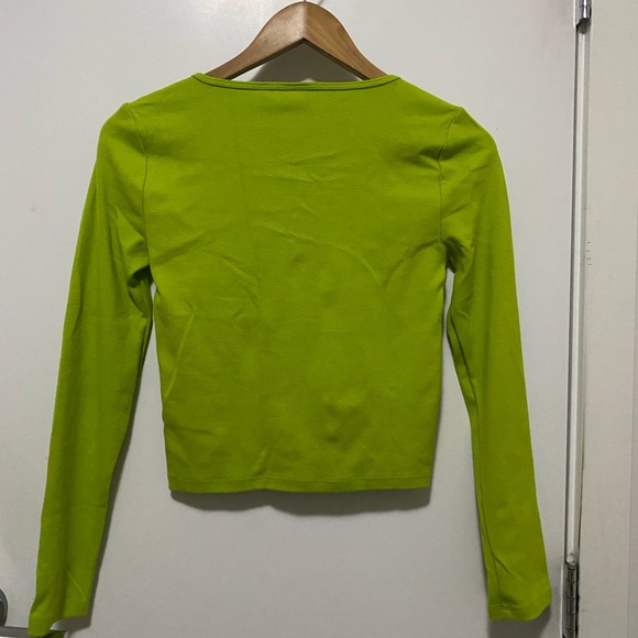 SUNDAY BEST - Green L/S Top - Small - Picture 2 of 4